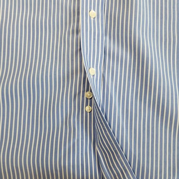 Brooks Brothers Shirt 16.5 Regent Fit Long Sleeve non iron Striped Button Down - Picture 5 of 13
